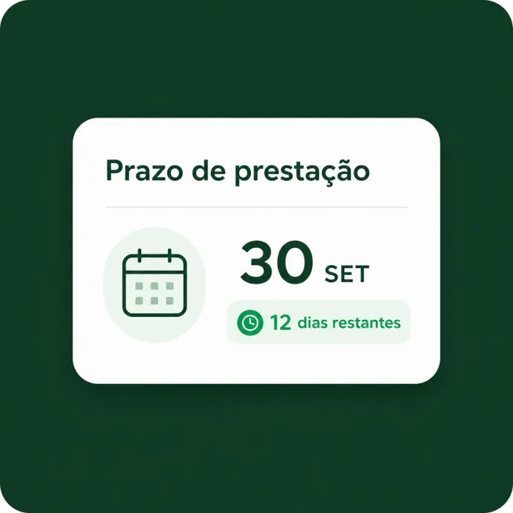 Prazos da Prestação de Contas